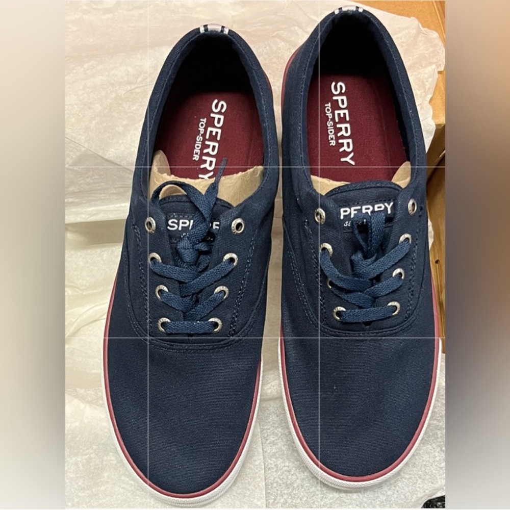Sperry Men's Navy Canvas Sneakers